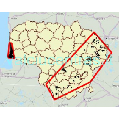 Batimetrinių žemėlapių kortelė Lowrance